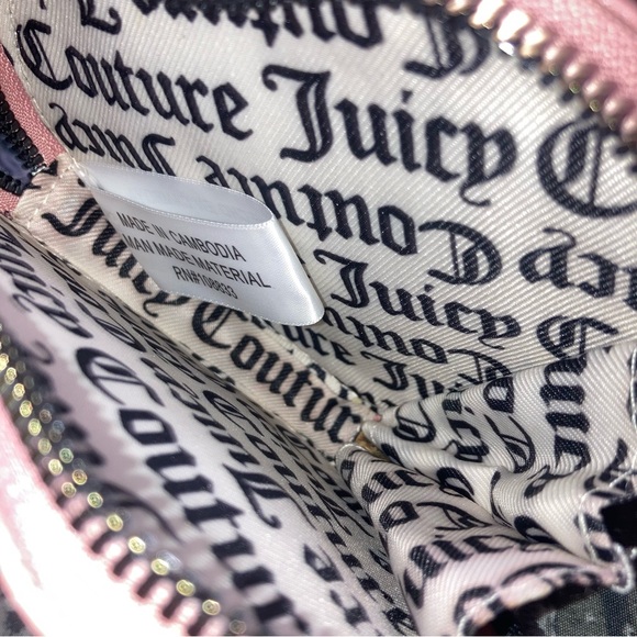 Juicy Couture Wallet Wristlet Embossed Pink Heart Cute Princess Girly 2000s Y2K - Picture 4 of 5
